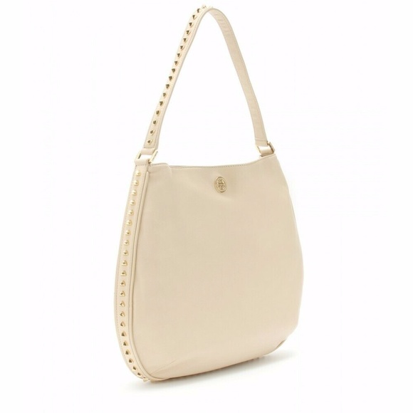 Tory Burch Leather Hobo Shoulder Bag Purse - Picture 1 of 9